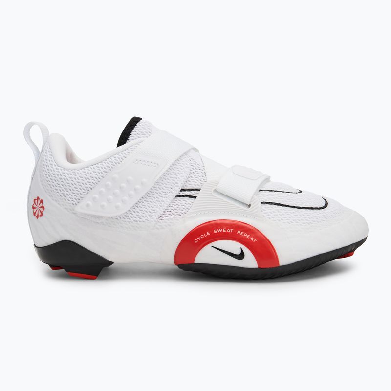 Nike Superrep Cycle 2 Spinning-Schuhe weiß/pikantes Rot 2