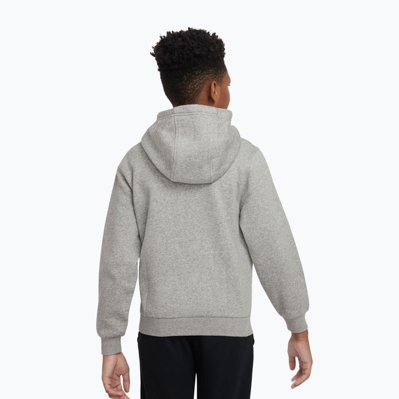 Kinder-Hoodie Nike Club Fleece Hoodie dark grey heather/white 2