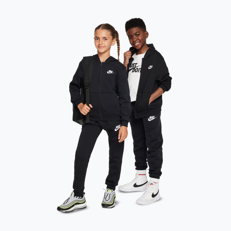 Kinder-Sweatshirt Nike Club Fleece black/white 2