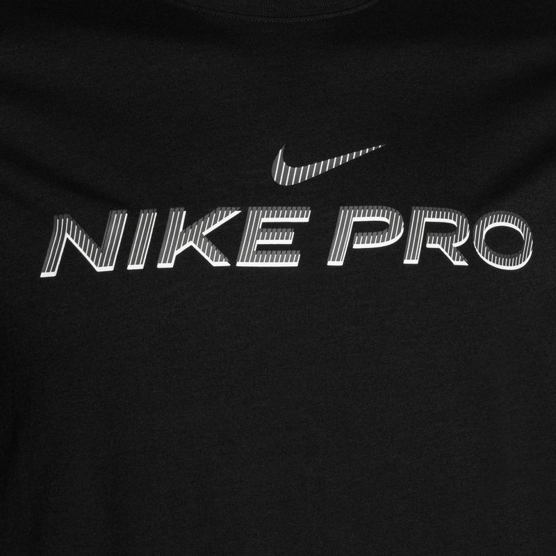 Herren Nike Dri-Fit Fitness Trainings-T-Shirt schwarz 3