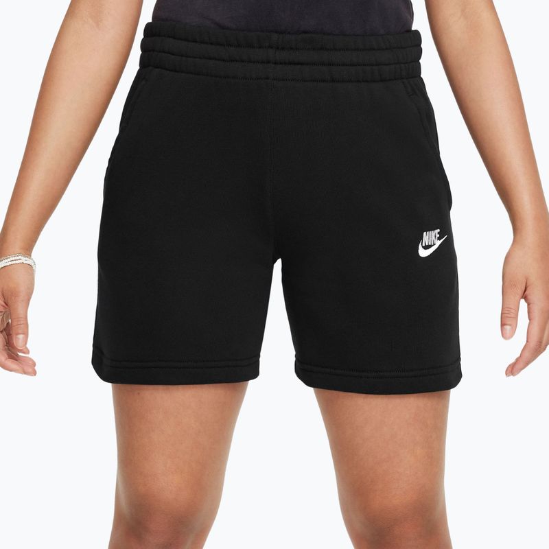 Kinder-Shorts Nike Sportswear Club Fleece schwarz/schwarz/weiß 3