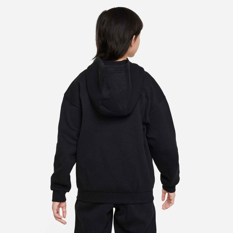 Nike Sportswear Club Fleece Kinder Sweatshirt FD2931-010 schwarz/weiß 3