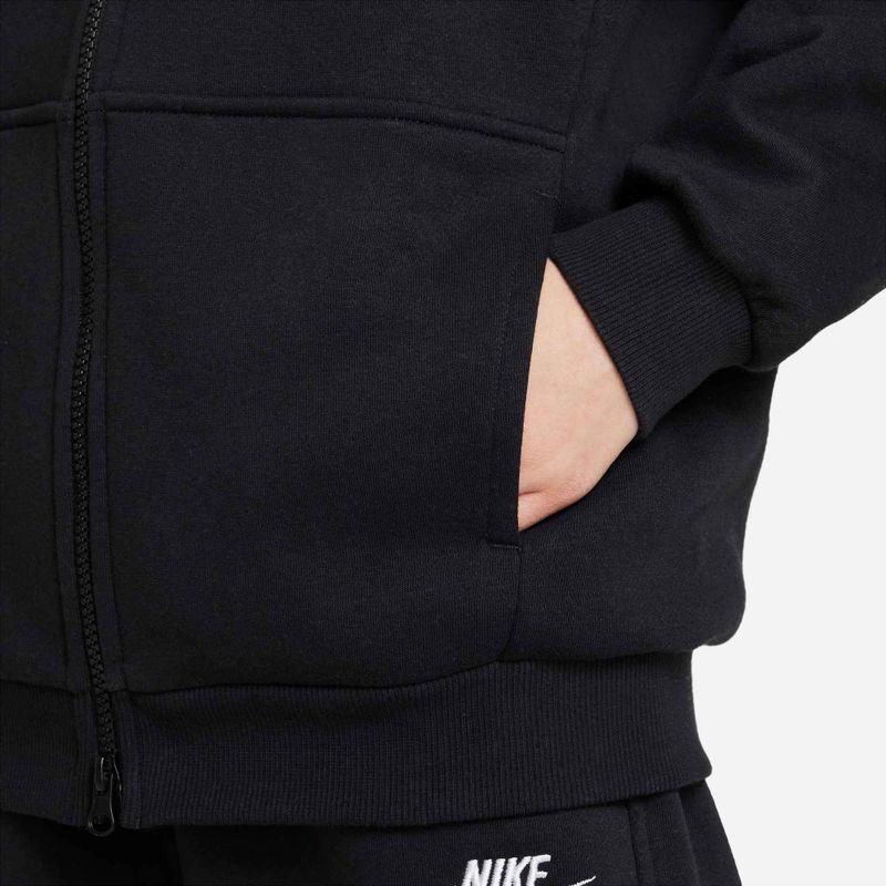 Nike Sportswear Club Fleece Kinder Sweatshirt FD2931-010 schwarz/weiß 5