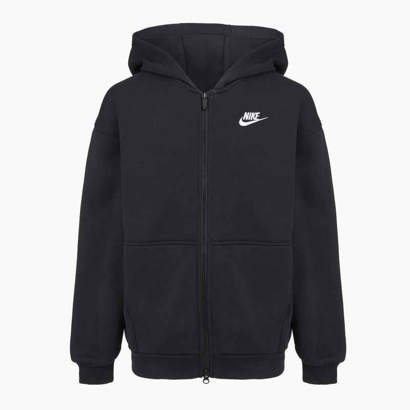 Nike Sportswear Club Fleece Kinder Sweatshirt FD2931-010 schwarz/weiß