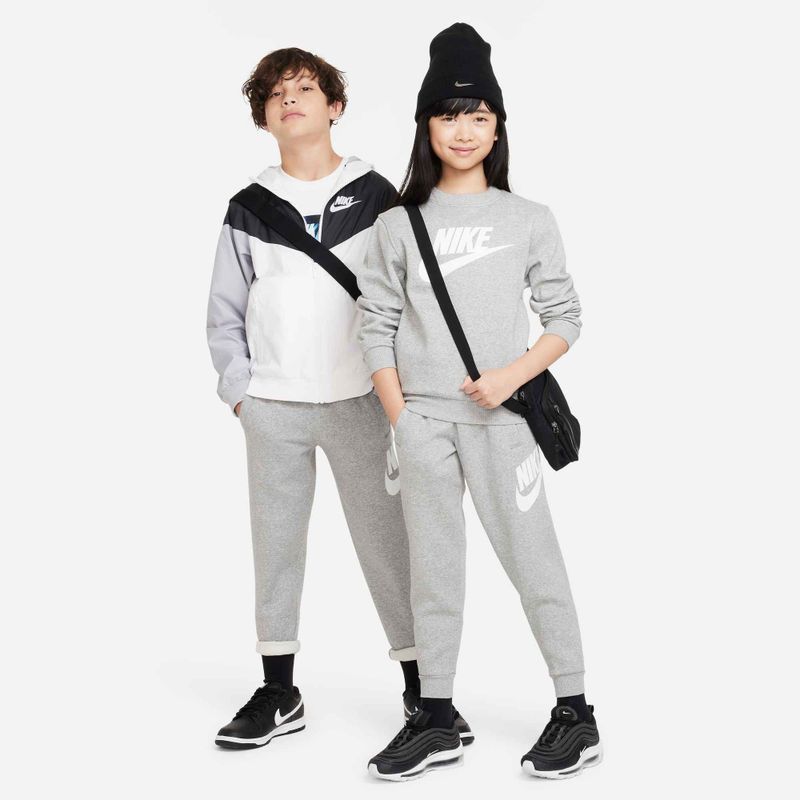 Nike Club Fleece Kinderhose dunkelgrau heather/base grey/white 2