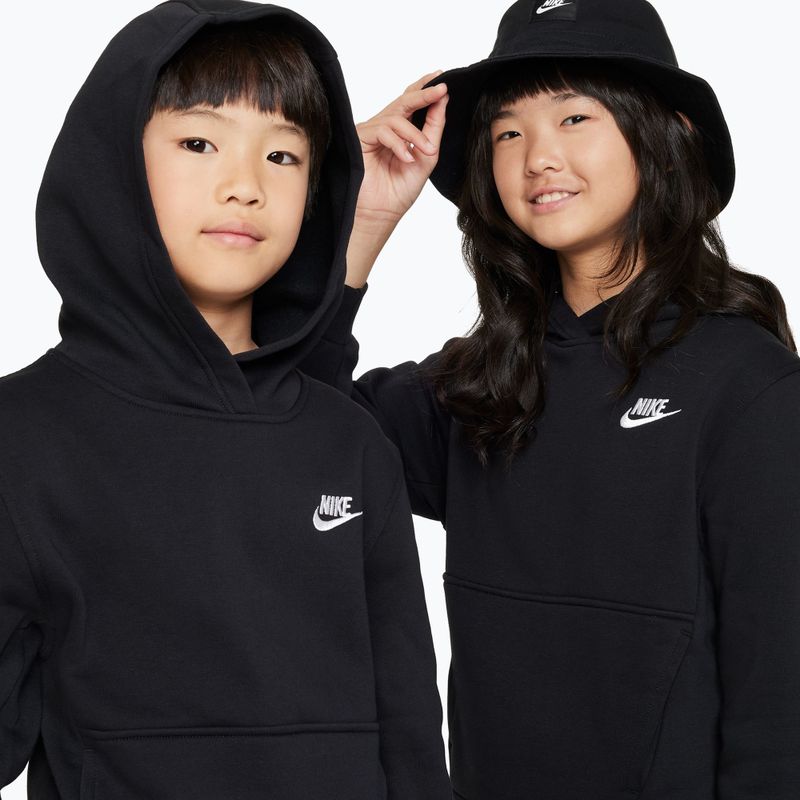 Kinder-Sweatshirt Nike Sportswear Club Fleece black/white 4
