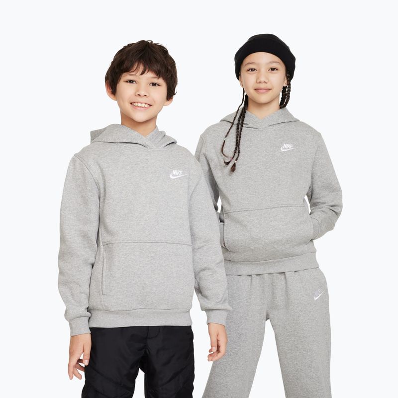 Kinder-Sweatshirt Nike Sportswear Club Fleece dark grey heather/white