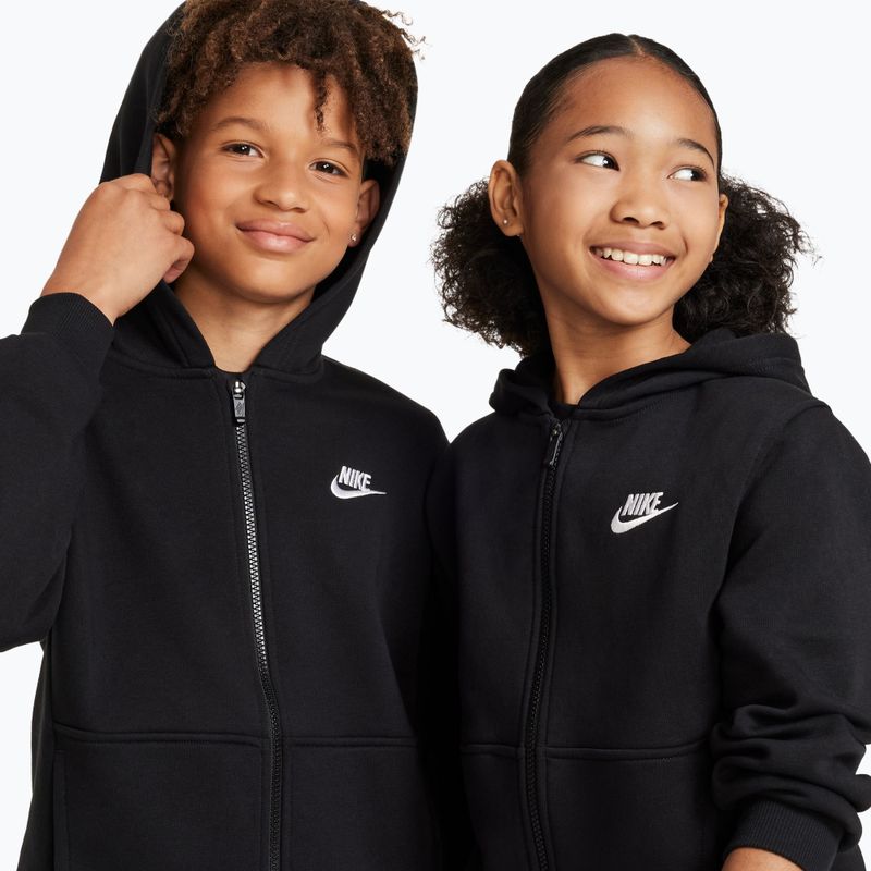 Kinder-Sweatshirt Nike Sportswear Club Fleece black/white 4