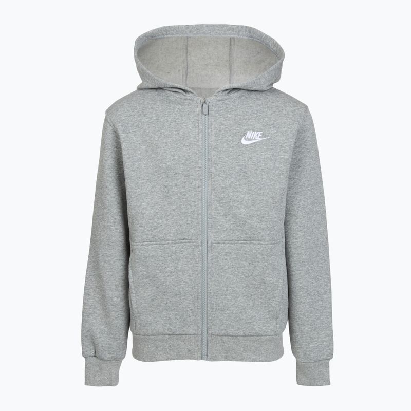 Kinder-Sweatshirt Nike Sportswear Club Fleece dark grey heather/base grey/white
