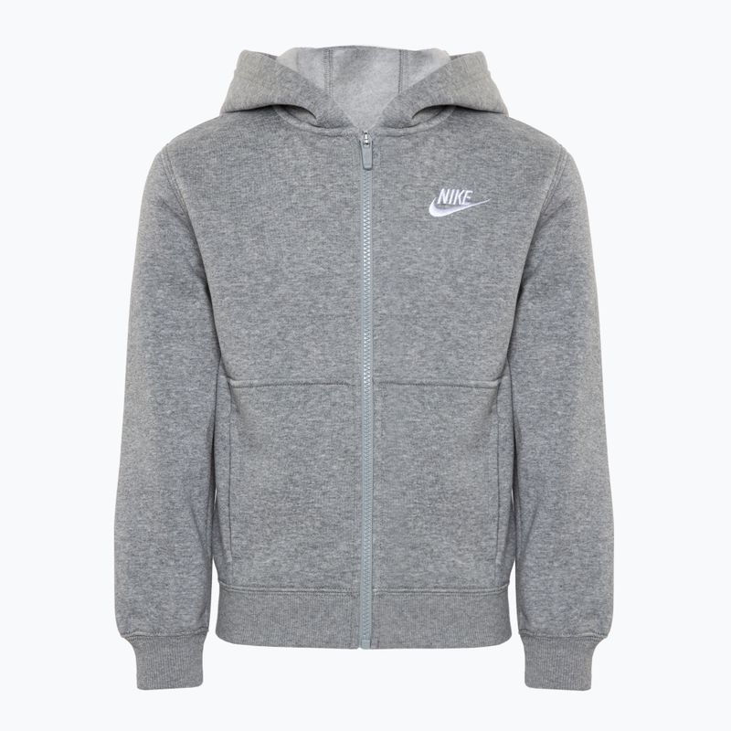 Nike Sportswear dunkelgrau heather/weiß Kinder Trainingsanzug 2