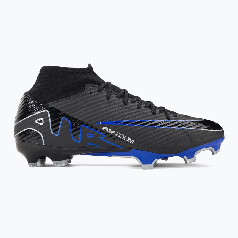 Nike Zoom Mercurial Superfly 9 Academy MG Fußballschuhe schwarz/chrom/hyper real 2