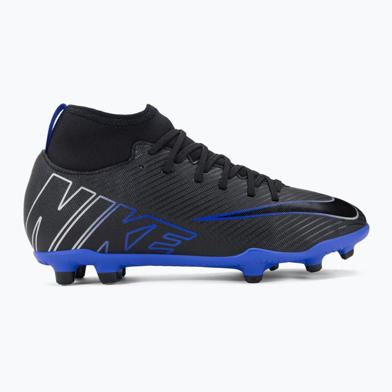 Kinder Fußballschuhe Nike JR Mercurial Superfly 9 Club FG/MG schwarz/chrom/hyper real 2