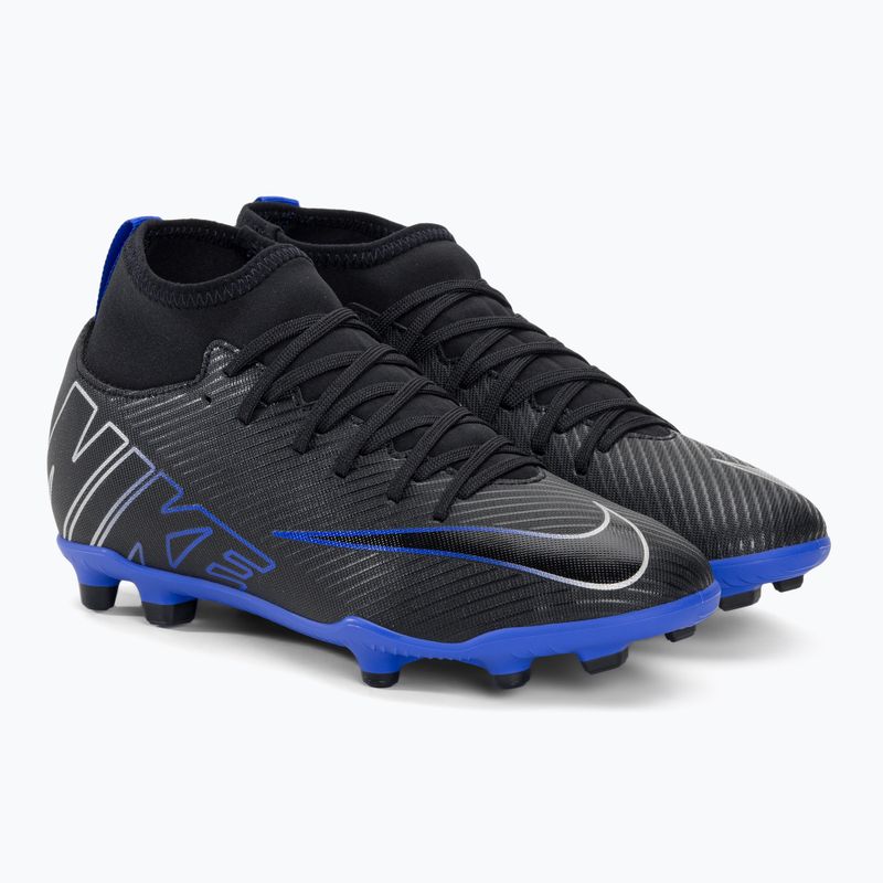 Kinder Fußballschuhe Nike JR Mercurial Superfly 9 Club FG/MG schwarz/chrom/hyper real 4