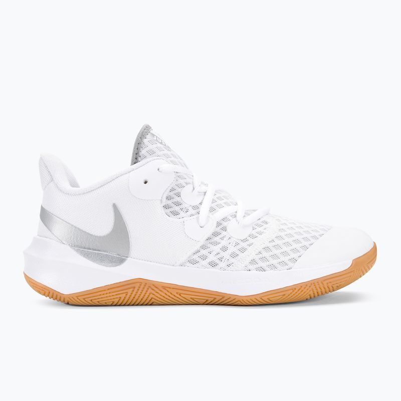 Nike Zoom Hyperspeed Court SE Volleyballschuhe weiß/metallic silber gum 2