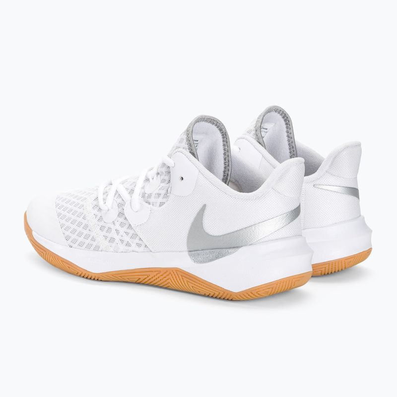 Nike Zoom Hyperspeed Court SE Volleyballschuhe weiß/metallic silber gum 3
