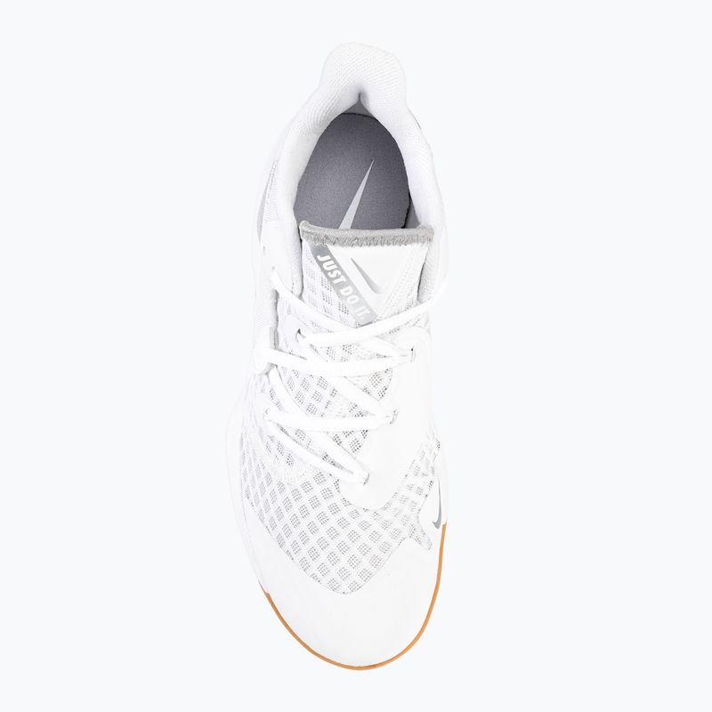 Nike Zoom Hyperspeed Court SE Volleyballschuhe weiß/metallic silber gum 6