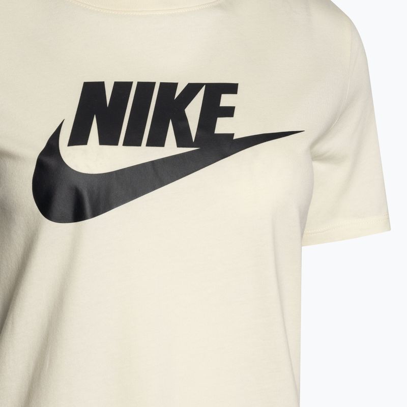 Nike Sportswear Club Essentials Logo Kokosnussmilch/schwarzes Damen-T-Shirt 3