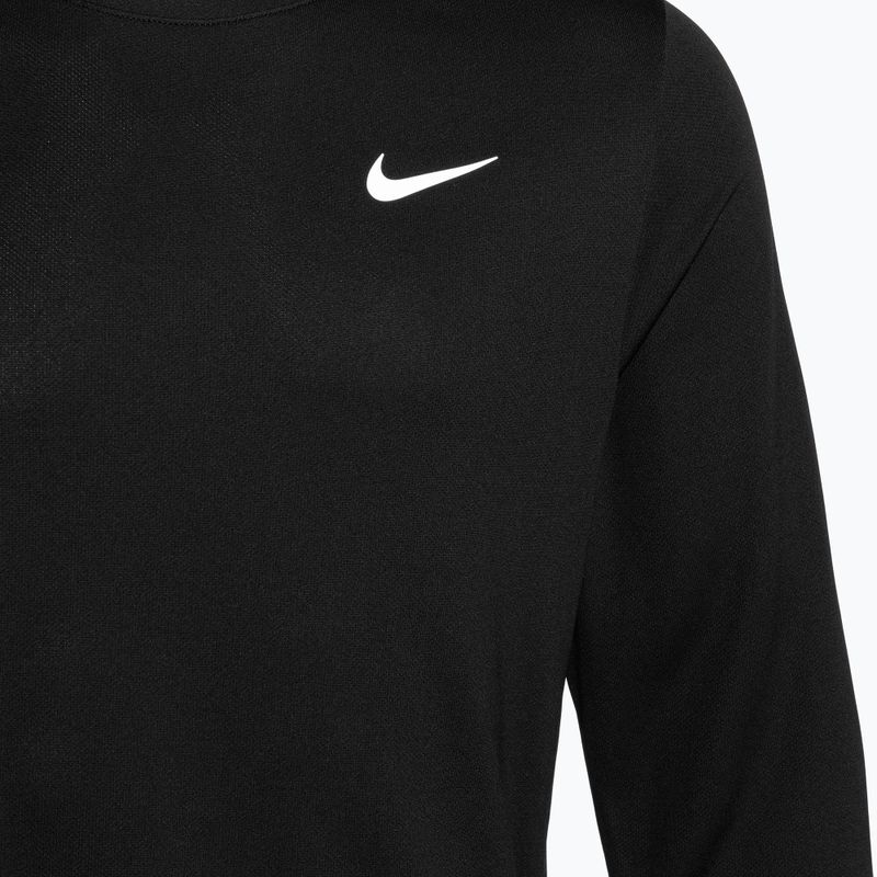 Herren Nike Miler Dri-Fit UV schwarzes Lauf-Langarmshirt 3