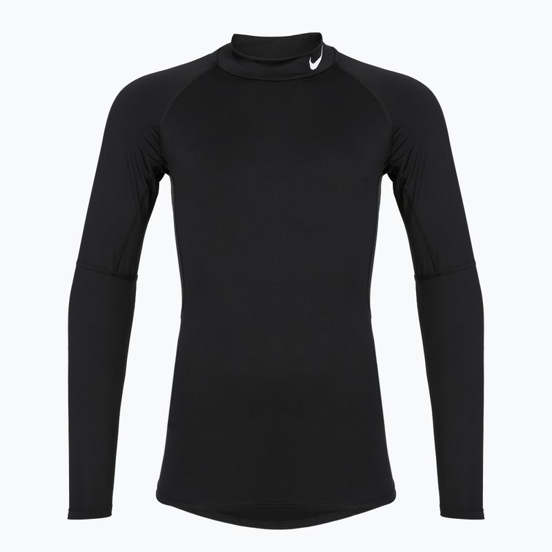 Herren Nike Pro Dri-Fit Mock-Neck Trainings-Longsleeve schwarz/weiss 6