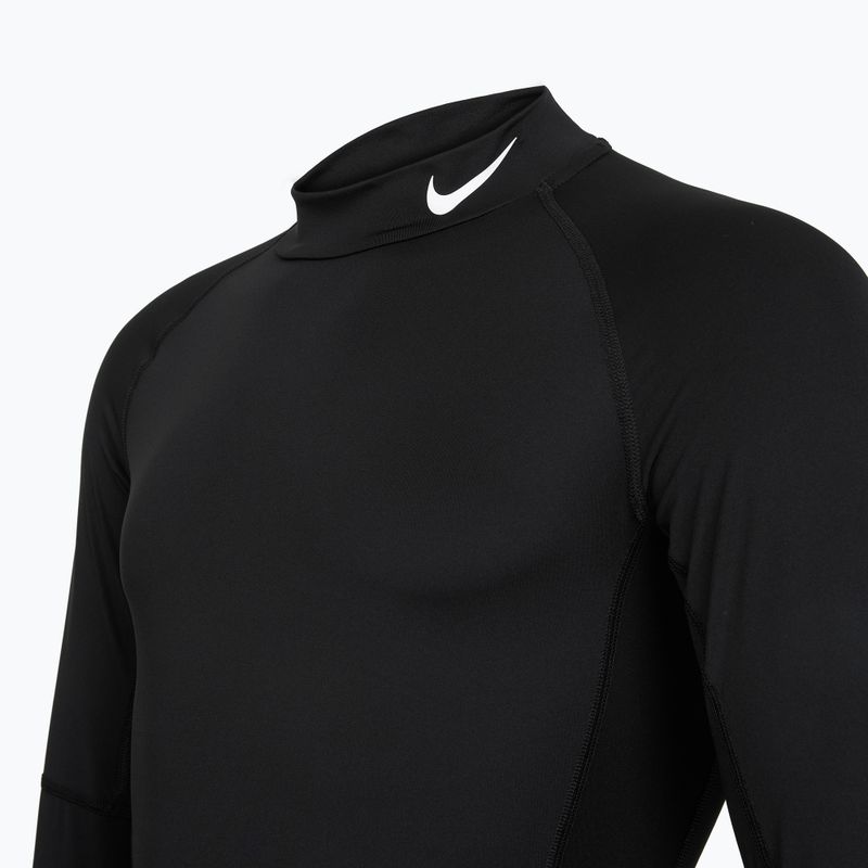 Herren Nike Pro Dri-Fit Mock-Neck Trainings-Longsleeve schwarz/weiss 8