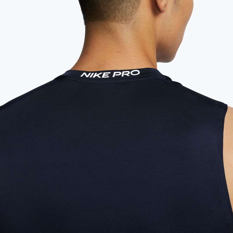 Herren-T-Shirt Nike Pro Dri-Fit Tight Sleeveless Fitness obsidian/white 5