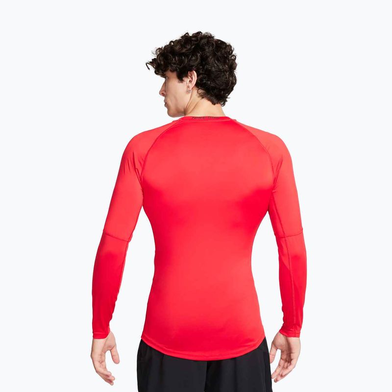 Herren-Trainings-Longsleeve Nike Pro Dri-Fit Tight Fitness University Red/Black 3