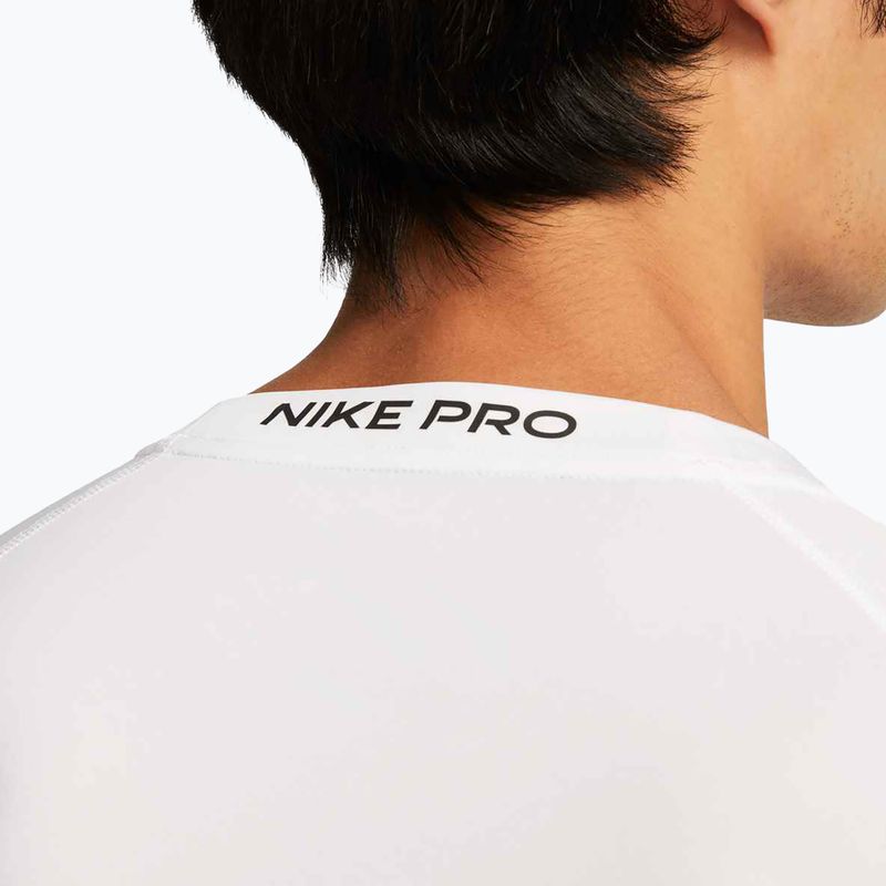 Herren Trainingsshirt Nike Pro Dri-Fit Tight Fitness white/black 5