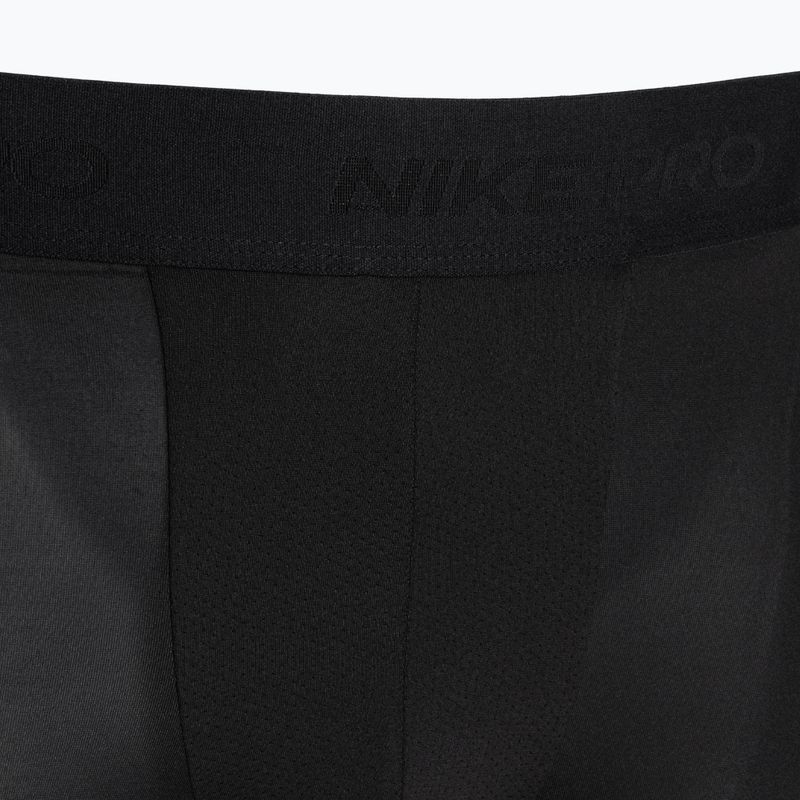 Herren Nike Pro Dri-FIT Tight Fitness-Trainingsleggings schwarz/weiß 3