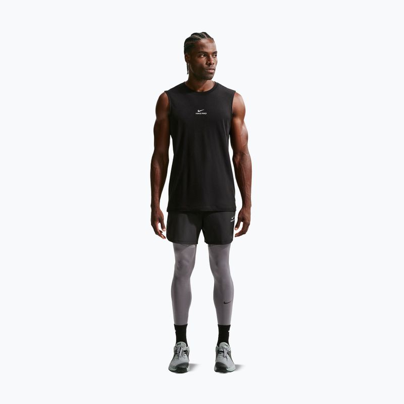 Herren-Trainingsleggings Nike Pro Dri-Fit Tight Fitness smoke grey/black 2