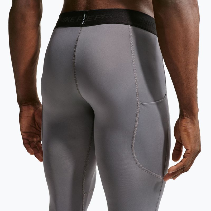 Herren-Trainingsleggings Nike Pro Dri-Fit Tight Fitness smoke grey/black 5