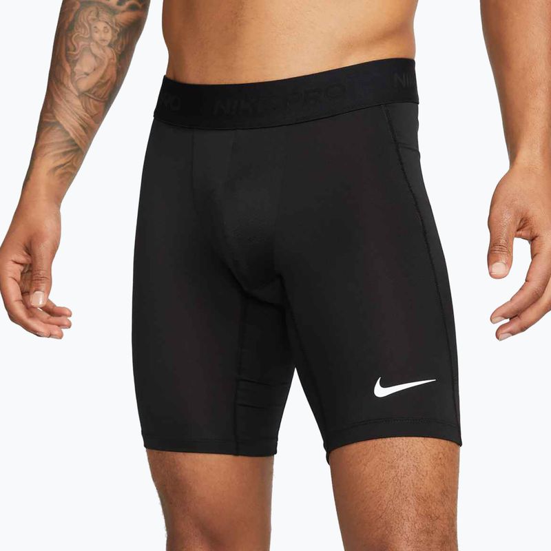 Herren Trainingsshorts Nike Pro Dri-Fit Fitness Long black/white 4