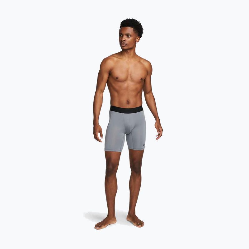 Herren Trainingsshorts Nike Pro Dri-Fit Fitness Long smoke grey/black 2