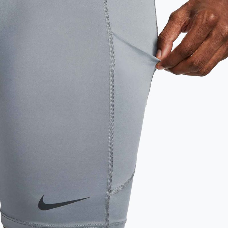 Herren Trainingsshorts Nike Pro Dri-Fit Fitness Long smoke grey/black 6