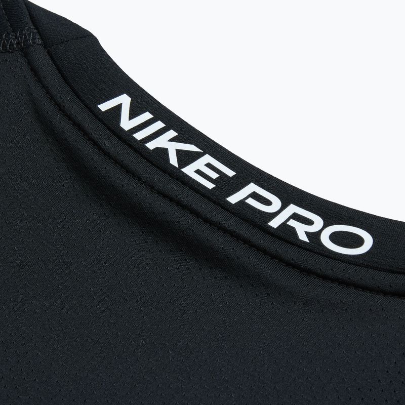 Herren Trainings-Langarmshirt Nike Pro Warm LS schwarz/weiß 4