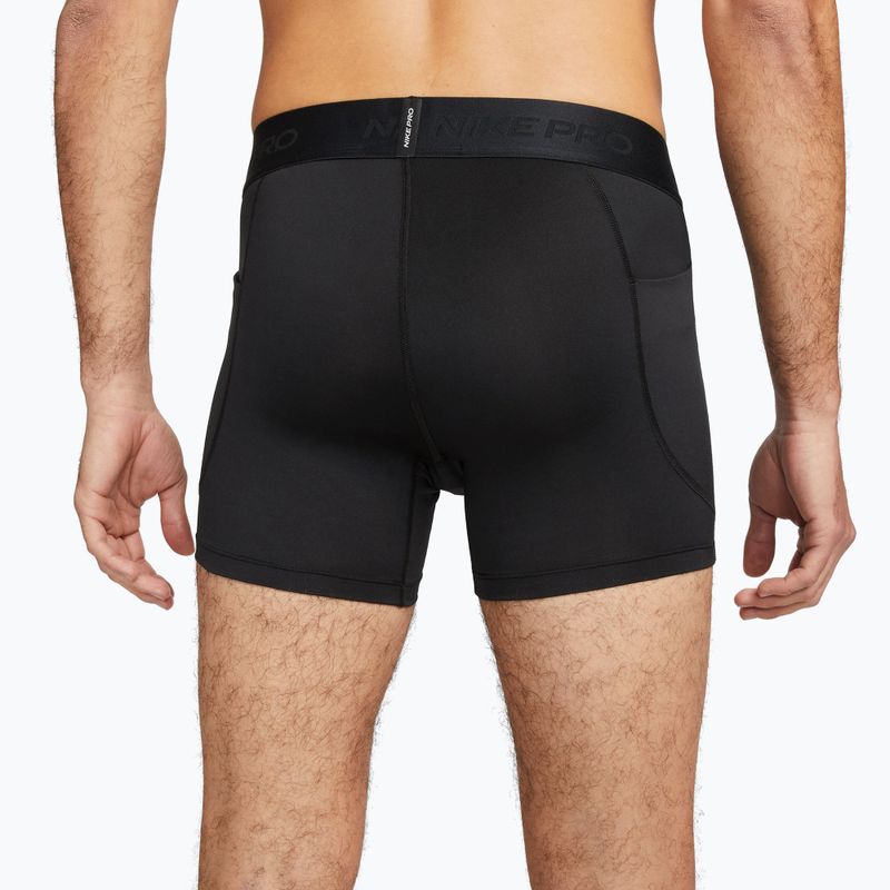 Herren-Trainingsshorts Nike Pro Dri-Fit Brief 5" black/white 4