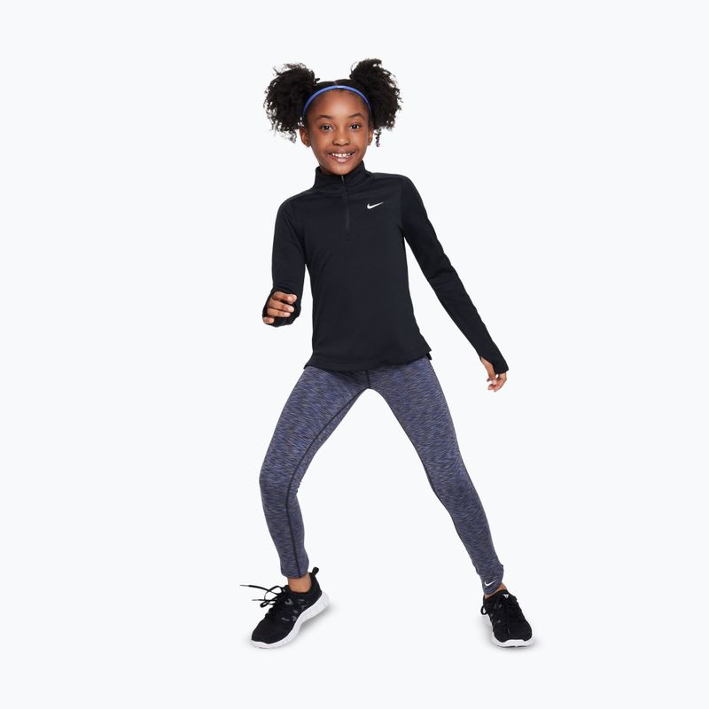 Training-Longsleeve Kinder Nike Dri-Fit 1/4 Zip black/white 2