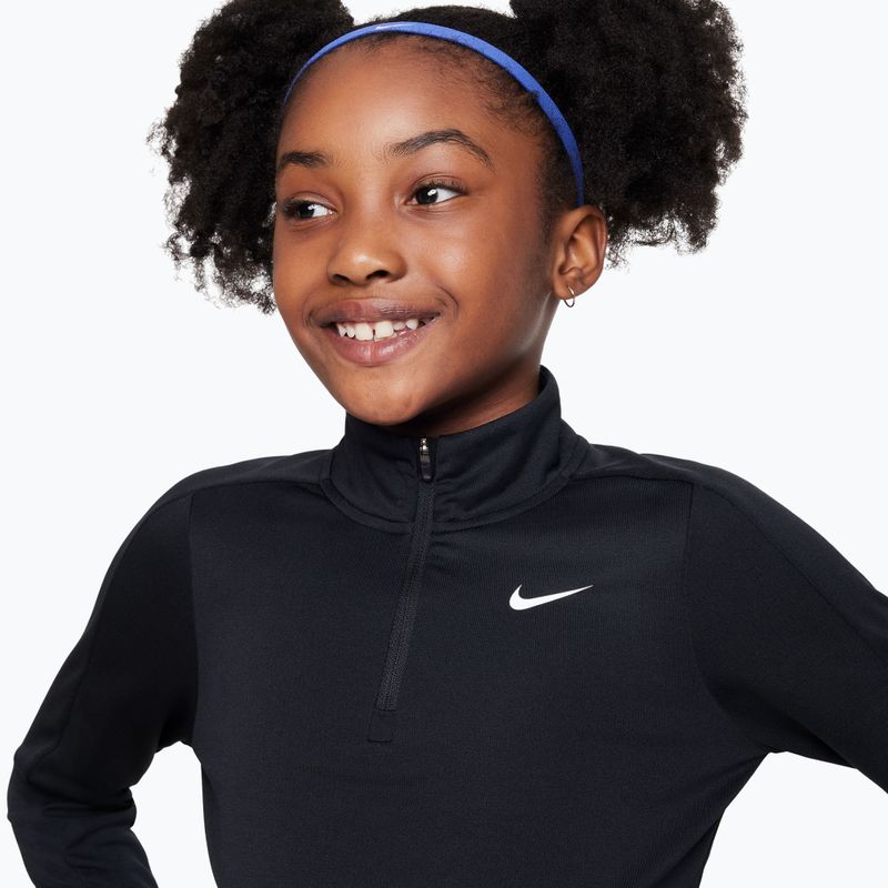 Training-Longsleeve Kinder Nike Dri-Fit 1/4 Zip black/white 4