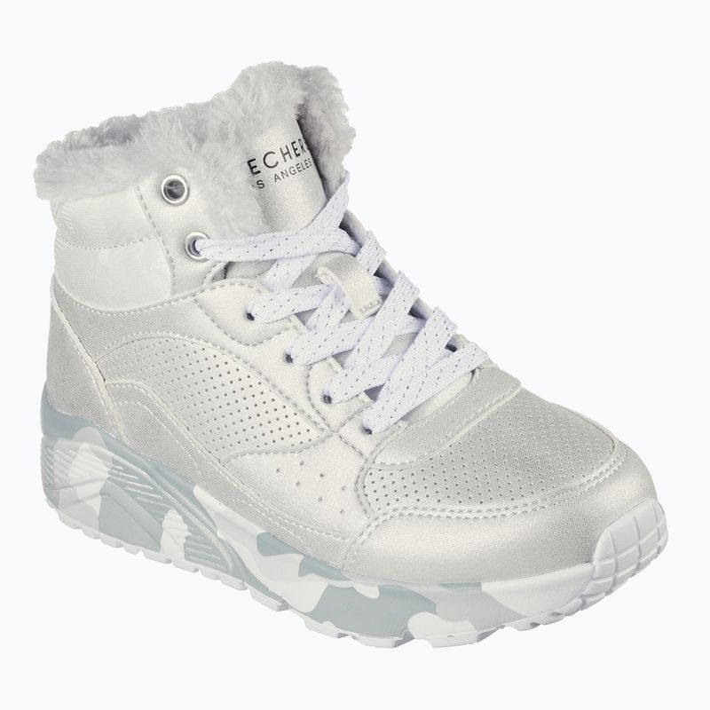 Kinderschuhe SKECHERS Uno Lite Camo Dazzle silver/grey 8