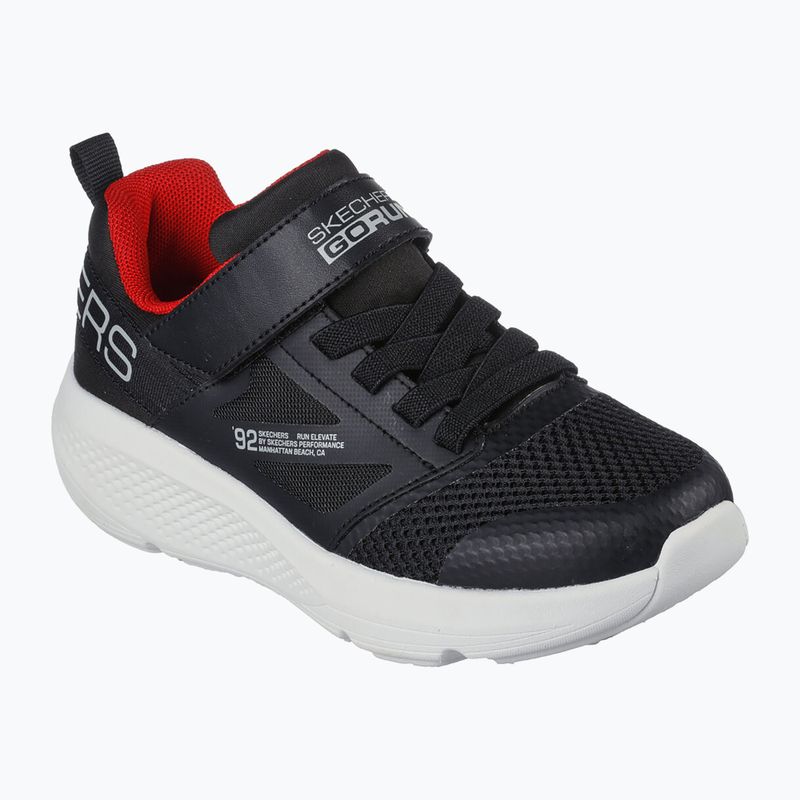 SKECHERS Go Run Elevate Kinder Trainingsschuhe schwarz/rot