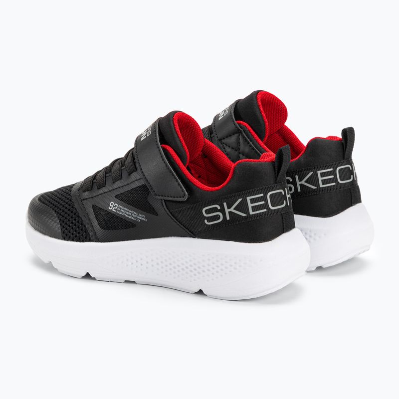 SKECHERS Go Run Elevate Kinder Trainingsschuhe schwarz/rot
