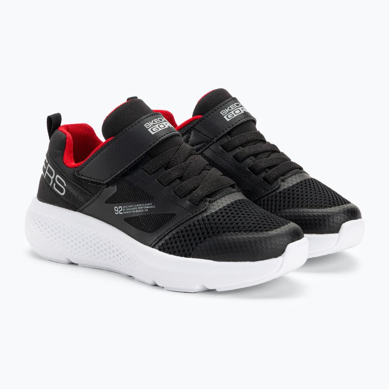 SKECHERS Go Run Elevate Kinder Trainingsschuhe schwarz/rot