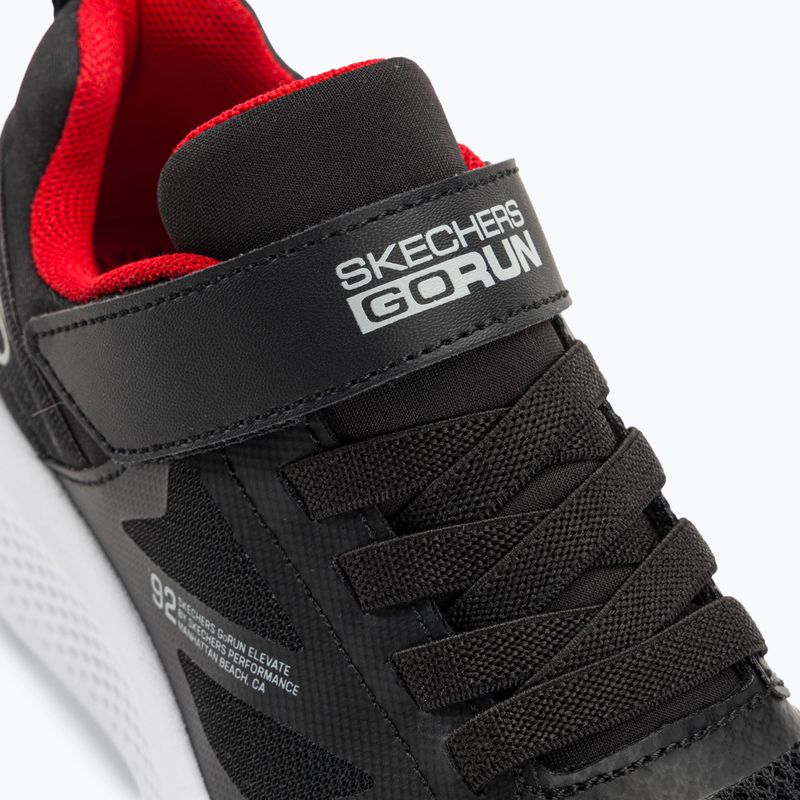 SKECHERS Go Run Elevate Kinder Trainingsschuhe schwarz/rot