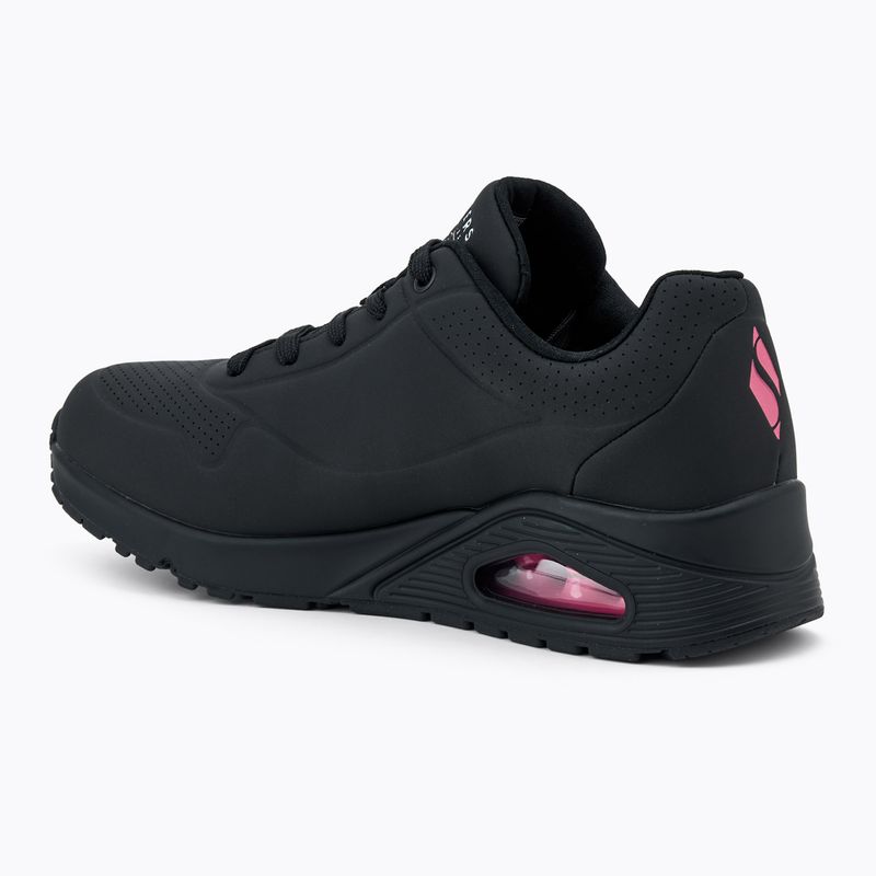 Schuhe Damen SKECHERS Uno Dripping In Love black/pink 3