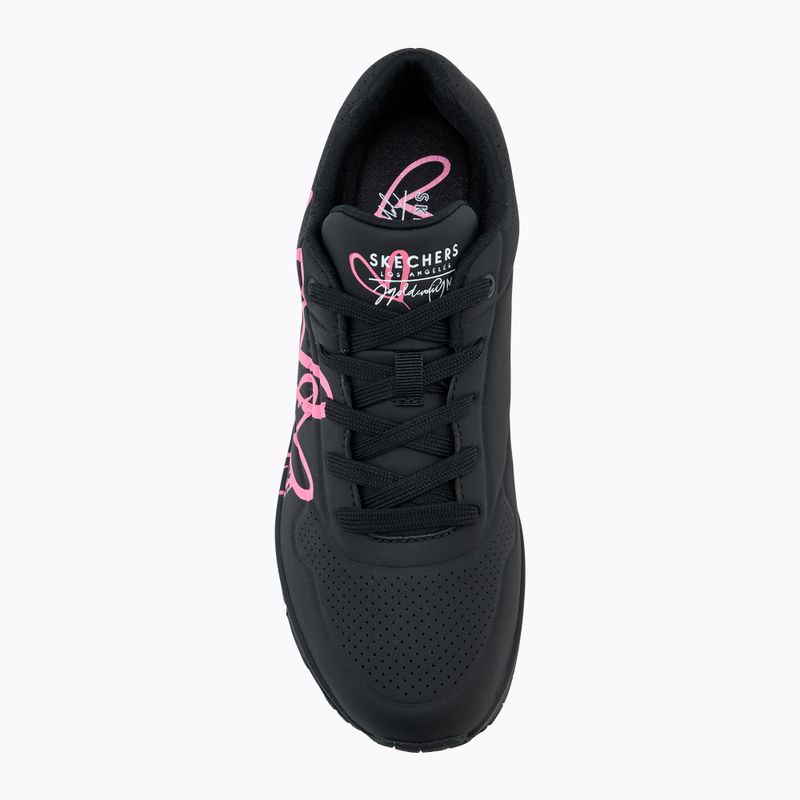 Schuhe Damen SKECHERS Uno Dripping In Love black/pink 5