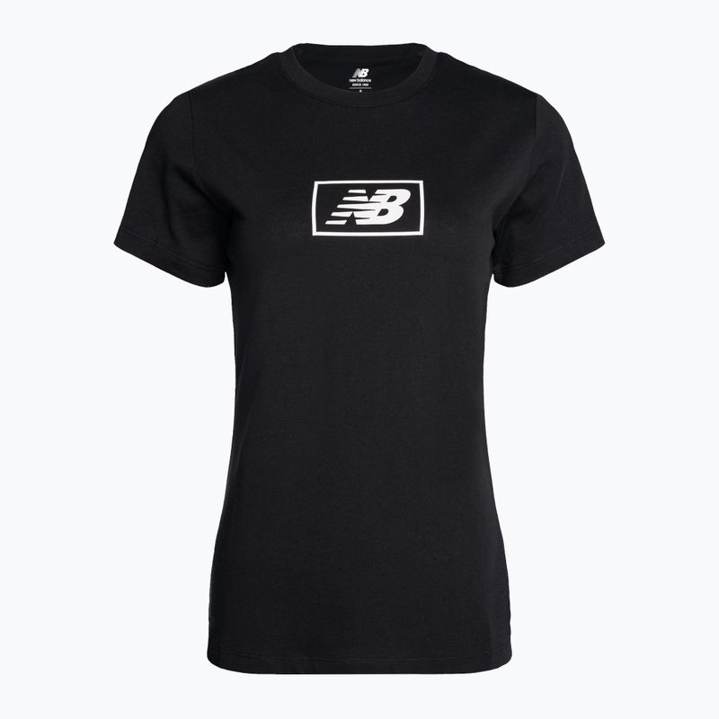 Damen New Balance Essentials Baumwoll-Jersey schwarz 4