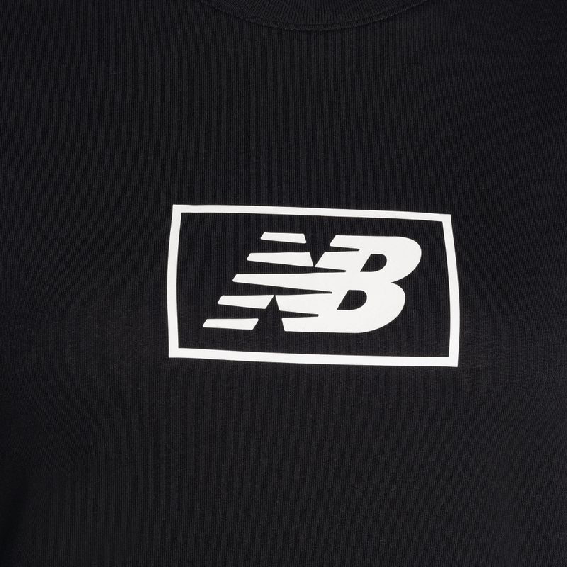 Damen New Balance Essentials Baumwoll-Jersey schwarz 6