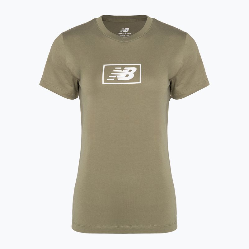 Damen New Balance Essentials Baumwoll-Jersey grün 4