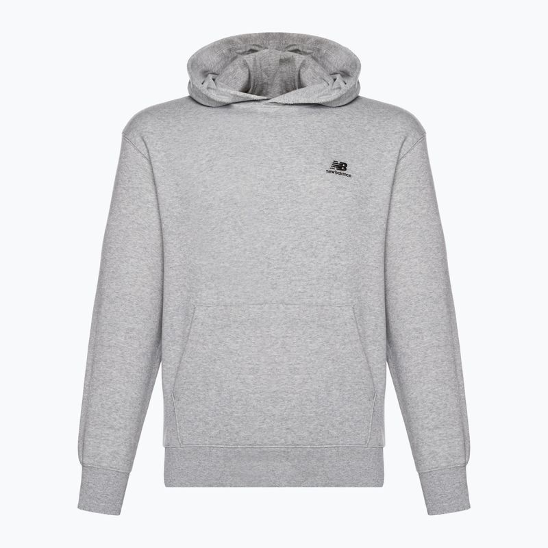 Herren New Balance Hoops Fleece Hoodie sportlich grau 5