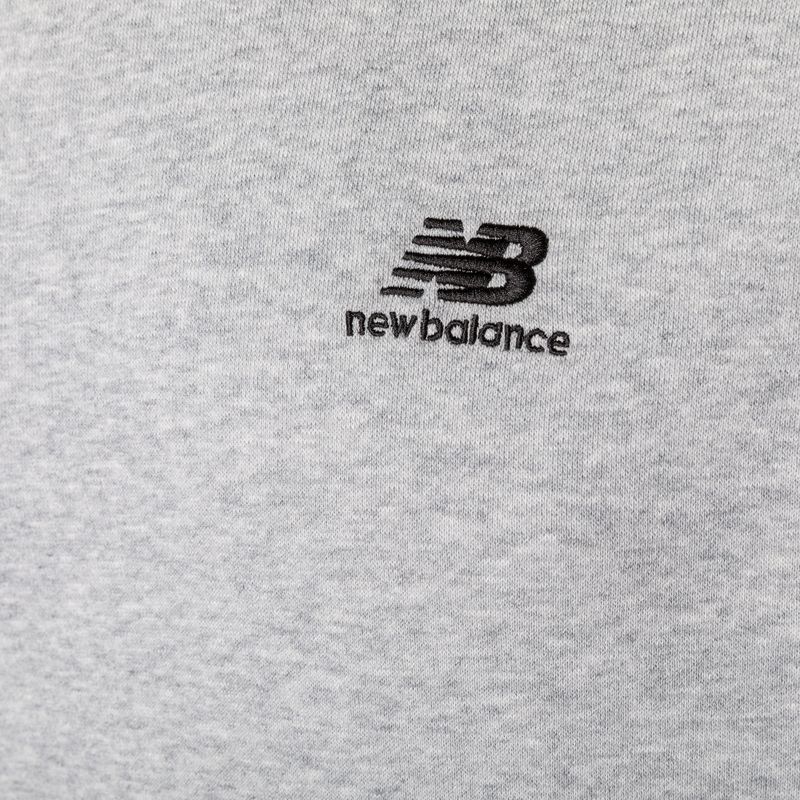 Herren New Balance Hoops Fleece Hoodie sportlich grau 7