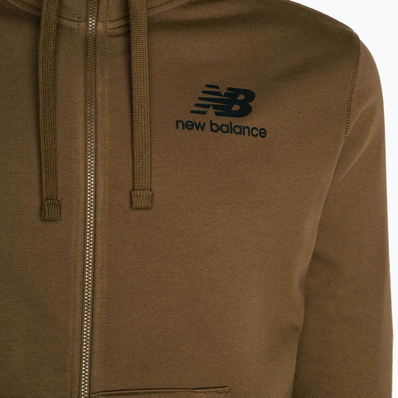 Herren New Balance Essentials Stacked Logo Französisch darkearth Sweatshirt 7